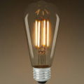 LED FILAMENT EDISON LIGHT BULB - VINTAGE - 4 WATT - CLEAR - LED CLEAR GLASS EDISON BULB. 