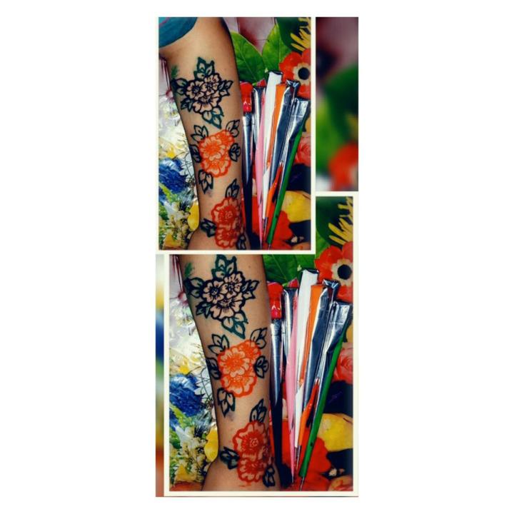 Pack of 3 Best Multi color mehndi , mehandi cones