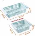 NA Fridge organizer basket Stretchable "ElasticEase: The Singular Stretchable Fridge Basket". 