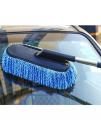 Car Wash Cleaning Brush Duster Dust Wax Mop Microfiber Telescoping Dusting Tool - Blue. 