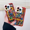 Shell For Xiaomi Redmi Note 11 10 10S 11S 8 9 7 8 9S 9T 9C K40 Pro POCO F3 Casing Soft TPU Game Super Mario Bros. X Anti-falling Cute Korean INS Cartoon Full Protection. 