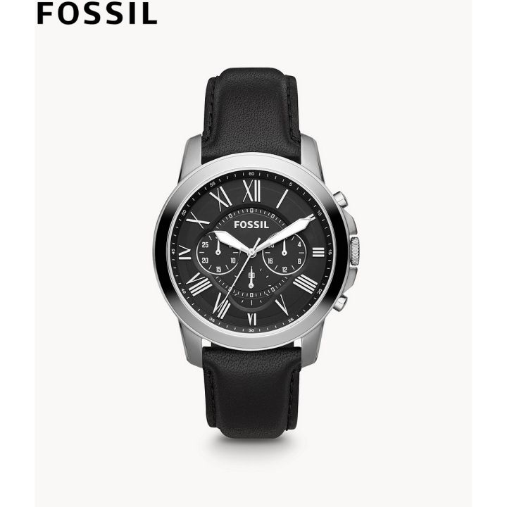 Fossil Grant Chronograph Black Leather Watch for Men FS4812 Daraz.pk