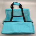 Large Mesh Beach Cooler Bag Outdoor Camping Picnic Bag Storage Bag Drink Food Cooler Tote Bag Thermal Insulation Lunch Box. 