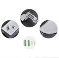 2PCS Bathroom Mirror Glass Clip Stainless Steel Half Round Glass Clamp Advertising Plate Glass Holder Shelf Clamp Bracket With Screws For Cupboard Door. 