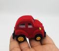 CARS THEME RING HOLDER IN VELVET RED COLOR. 