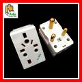 Multi Power 3 Pin Plug Socket - Anti Short Circuit Fuse Built In - High Quality Euro. 
