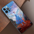 Frozen Anna Elsa Case For Apple iPhone 13 11 Pro Max 14 12 Mini 7 8 Plus SE X XS XR 6 6S 5 5S TPU Black Funda Mobile Phone Cover. 