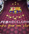 Quilt cover-Fc Barcelona Single size Quilt Cover with pillow cover-Cotton Quilt Cover-Foot Ball Club Razai cover-Barcelona bedding set single size-Barcelona duvet cover single size-. 