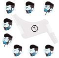 BEARDCLASS Dari Khat Beard Shaping Tool 8 in 1 Comb Multi-liner Beard Shaper Template Comb Kit Works with any Beard Razor Electric Trimmers or Clippers. 