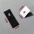 100PCS Clothes Size Labels Folded Cloth Labels General Woven Size Mark Practical Clothing Size Labels for Store Home Use White. 