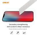 For iPhone 12 Pro Max Hat-Prince ENKAY 2 in 1 Clear TPU Soft Case Shockproof Cover + 0.26mm 9H 2.5D Tempered Glass Protector Film. 