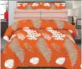 Doublebed Bed sheets Set King Size- 100% Salonika Cotton Bedsheets Double bed King- Printed Design Bedsheet Sets with Pillow Cover. 