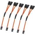 15Pcs 150mm Y Type Extended Line Extension Lead Wire Cable For Futaba Jr Y Harness Servo Lead Extension. 