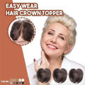 New eamle ilk-Bae Hair Topper Fringe Hairpiece traight Clip in Forehead Topper with Wipy Bang Extenion. 