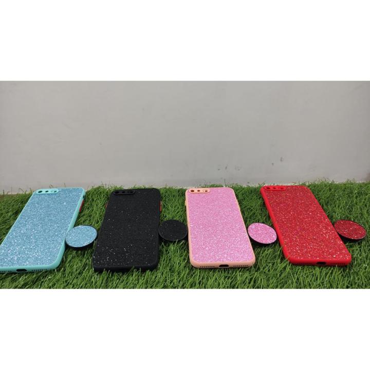 IPHONE 7 PLUS/8 PLUS Back Cover (with pop socket) shine Gli IPHONE 7 PLUS/8 PLUS glitter cover back cover