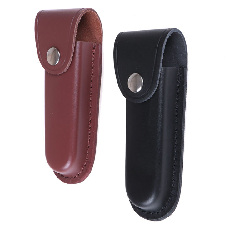 Folding knife sheath holster cowhide leather knife sheath scabbardA JUE