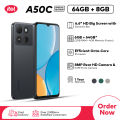 itel A50C Special Edition | 4GB RAM + 64GB ROM | 6.6" HD+ Dynamic Bar Display | 8MP AI Camera | 5MP Selfie Camera | 4000mAh Battery | Type-C Charging | Fingerprint & Face Unlock. 