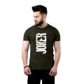 Joker Printed Half Sleeves Relaxed Fit T Shirt. 