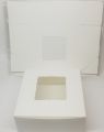 2 Pond Cake Box 9x9  Kraft Box With Window for Cookies, Cake Boxes, Donut Boxes, Pastry Boxes (Pack of 10). 