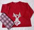 Red Colour Multi Funny Bunny Design Full Sleeves Ladies Night Suit For Womens (HN-03). By Fashion By Hania. 