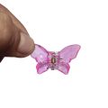 6pcs Mini Colorful Crystal butterfly Catchers -Trendy Frosted Butterfly Hair Claw: Fashionable Hair Accessory for Every Occasion - Stylish Design with Vibrant Colors and Crystal Accents. 