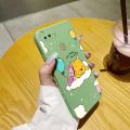 JIUMOO for OPPO A5s Case Fashion Tide Cartoon Cute Winnie The Pooh Aesthetic Thin New Design Phone Case Side Square Edge Protection Softcase Pattern Silicone Casing Cover Shockproof Cases. 