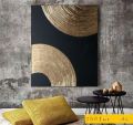 GOLD BLACK, Wall painting, Painting for bedroom, painting for home, painting for drawing room, wall art, wall hanging painting. 