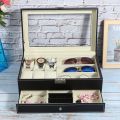 Double Layer Watch Storage&Display Case PU Leahter Box Watch Organizer Box Smart Watches For Smart Watches DreamEmporium. 