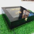Customize Gift box Acrylic Plastic Black Color. 