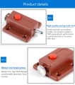 Cabinet Door Push to Open Plastic Metal Latch Bolt Lock, Push Button Spring Load Automatic Door Bolt Latches Lock,. 