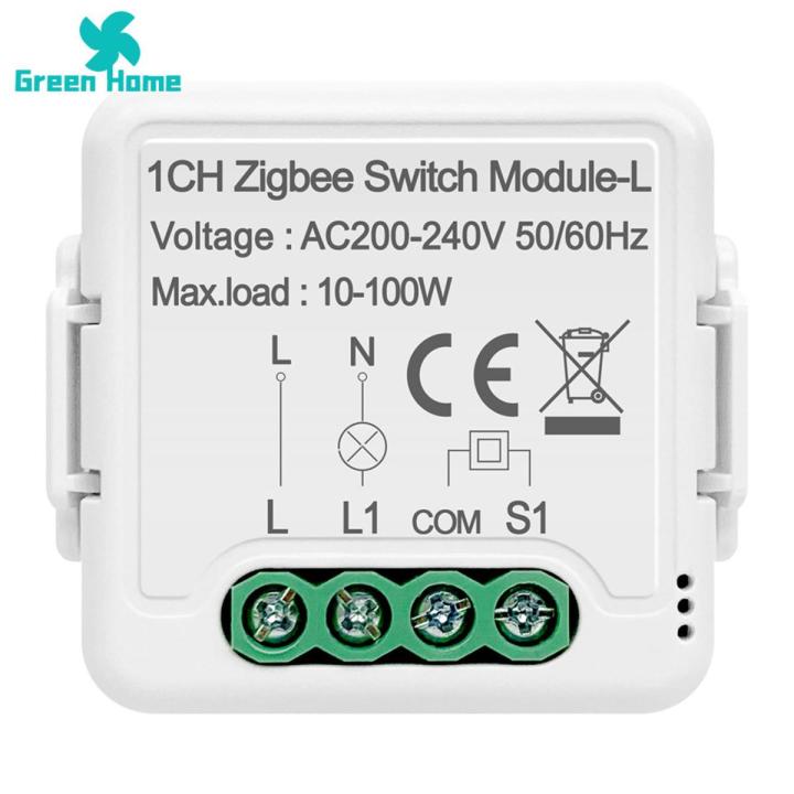 Green Home Smart Breaker Relay Status Setting Smart Timer Schedule Breaker