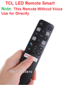 TCL LCD / LED TV High Quality Remote Control Universal and Smart All Function - Black. 