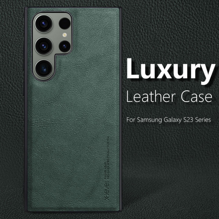 X-Level Leather Case For Samsung Galaxy S23 Ultra