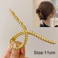 Metal Hairpin Female Beauty Hair Claw Large Shark Clip Hair Catch Headdress Pearl Hair Clip Elegant Hair Accessories. 