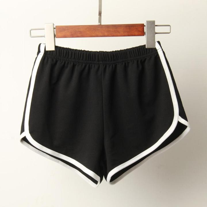 Sports Shorts Women Summer 2022 New Candy Color Anti Emptied Skinny Shorts Casual Lady Elastic Waist Beach Short Pants