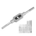 10Pcs Micro-Taps Bit Small Hand Screw Thread Taps M1-M3.5 HSS Metric Plug Tap Screw Tap Drill Tapping Tool. 