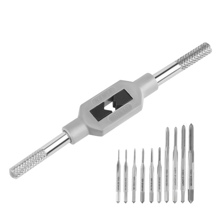10Pcs Micro-Taps Bit Small Hand Screw Thread Taps M1-M3.5 HSS Metric Plug Tap Screw Tap Drill Tapping Tool