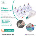 Hijama Complete Kit | Cupping Therapy Plastic Cups Kit with Pump | Hijama Cups | balde holder | blade | bed sheet set | Do Hijama at Home | Free Shipping. 