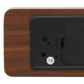 Electronic Alarm Clock, LED Wood Digital Clock Widescreen for Office. 