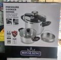ORIGINAL GERMANY LOT 3 IN 1 ROYAL KING PRESSURE COOKER TOP QUALITY ( 6 & 4 LITERS ). 
