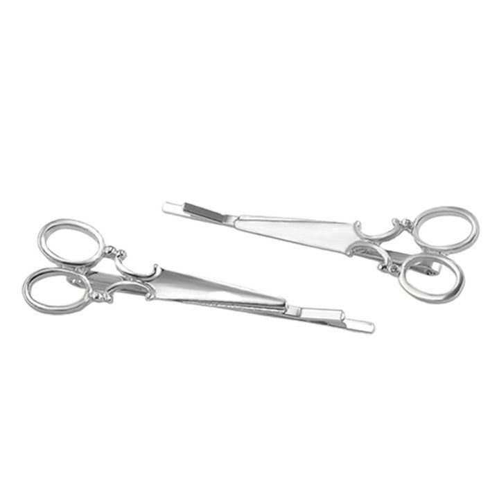 2Pcs Fashion Scissors Shape Hair Clip Hair Pin Headwear Women Hair Accessories