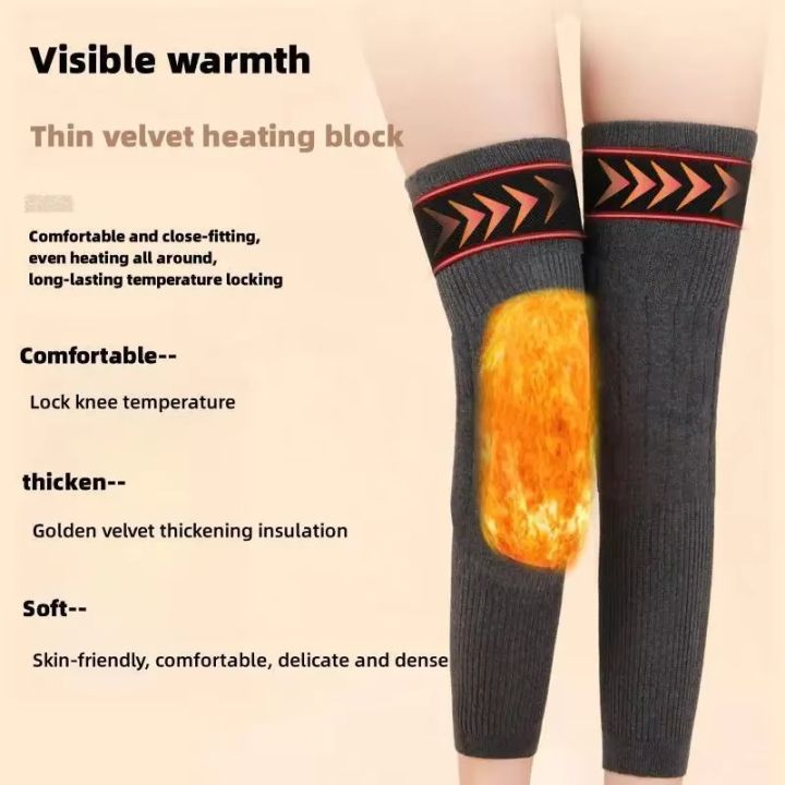 2Pcs/%201%20Pair%20Knee%20warmer%20for%20men%20and%20women%20With%20Straps/Belts,%20thermal%20legs%20warmer%20for%20medical%20use,%20fleece%20brace%20warmer,%20knee%20pain%20relief,%20Wool%20Knee%20Pads%20-%20Image%203