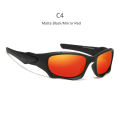 KDEAM Outdoor Sports Polarized Sunglasses Men Curve Cutting Frame Stress-Resistant Lens Shield Sun Glasses Women KD0623. 