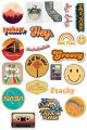 Cute Stickers A5 uncut , Cute  Kawai Netflix  Travel Yellow , mobile laptop | journaling. 