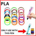3D PEN FILAMENTS PLA  Multicolor Refills for 3D Printing Pen 5 Meter Length Each. 