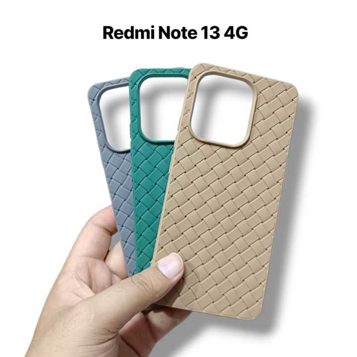 Redmi Note 13 4G Back Cover Soft Puffer Down Jacket Camera Protection Phone Case