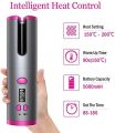 Auto Hair Curler, USB Rechargeable Wireless Automatic Curling Tongs Hair Styling Tools with LCD Display 6 Adjustable Temperature Setting,Professional Hair wavers for Long & Short Hair. 