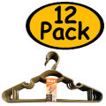 Cloth Hangers - Plastic Hanger, Large Hanger for clothes, Pack of 3 6 9 & 12 Plastic hangers, Cloth Hanger for Hanging, Hangers for Clothes, Non-Slip Suit Clothes Hangers. 