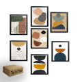 6x8" 7 Pcs Gallery Decor Frame set, Glass front Wall Picture Frames, Living Room Decor, Bedroom Frames. 