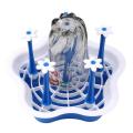 2-in-1 Vegetable/Fruit Portable Water Drainer Basket stand 8 Glasses. 